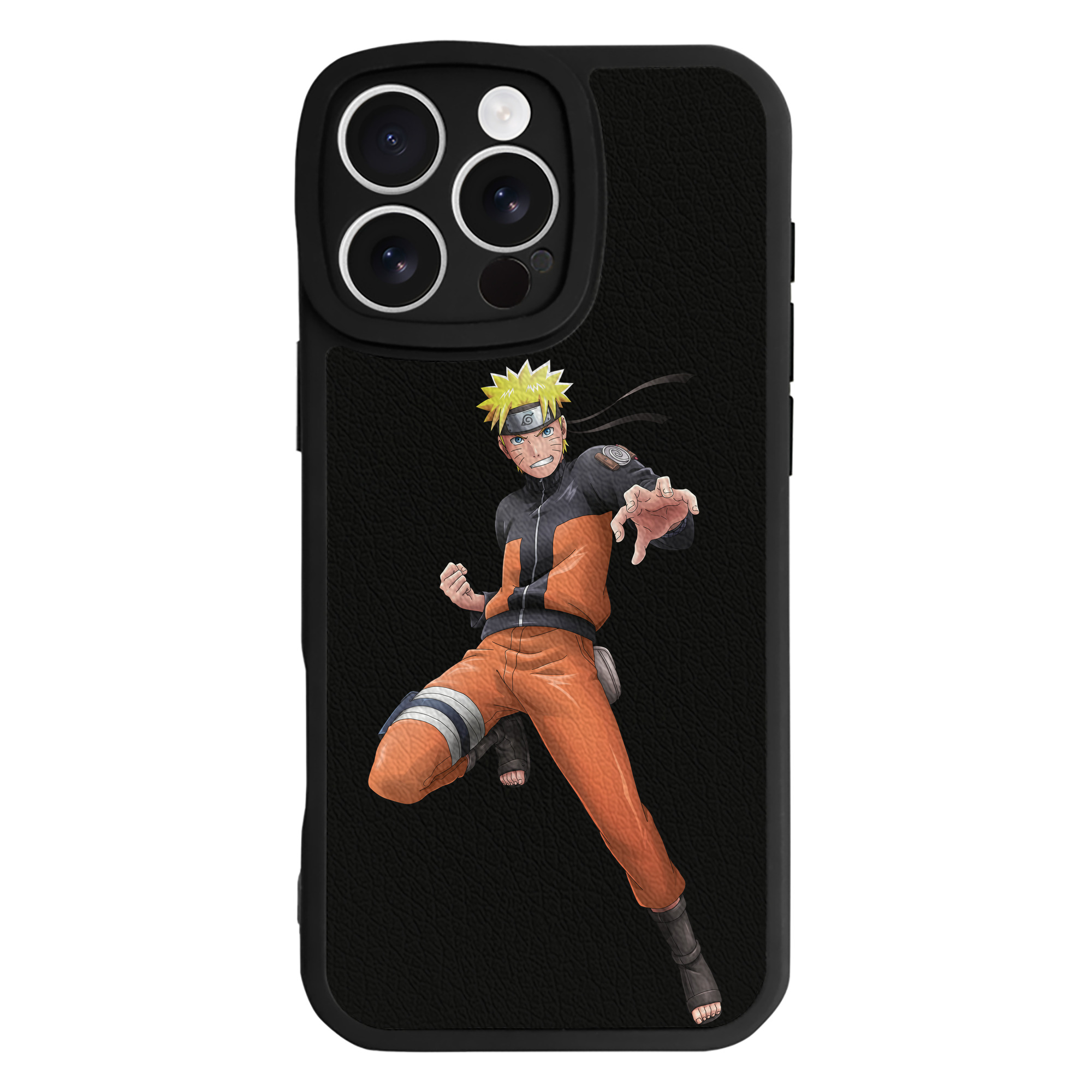 （画像用） NARUTO -ナルト- うずまき ナルト Uzumaki Naruto 【iPhone 16シリーズ対応】シリコンスマホケース（レザー調） 材質：シリコン